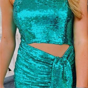 sequin mini dress